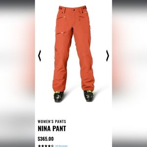 Flylow women's Nina snow pants light purple size small